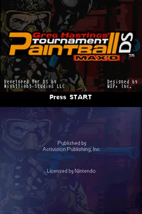 Greg Hastings' Tournament Paintball Max'd (USA) screen shot title